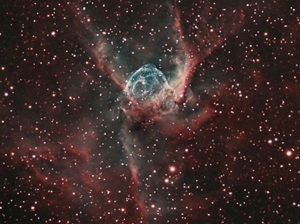Thor's Helmet: Skywatcher Sees Glowing Gas Space Bubble